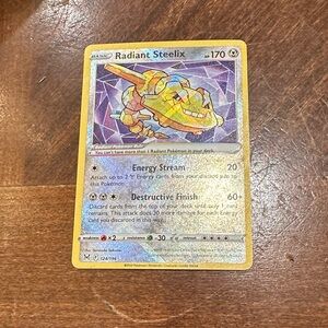 Radiant Steelix pokemon card.